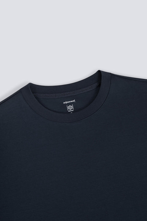 InstantCool Double-Face Knit Crew Neck T-shirt | Navy 14036N