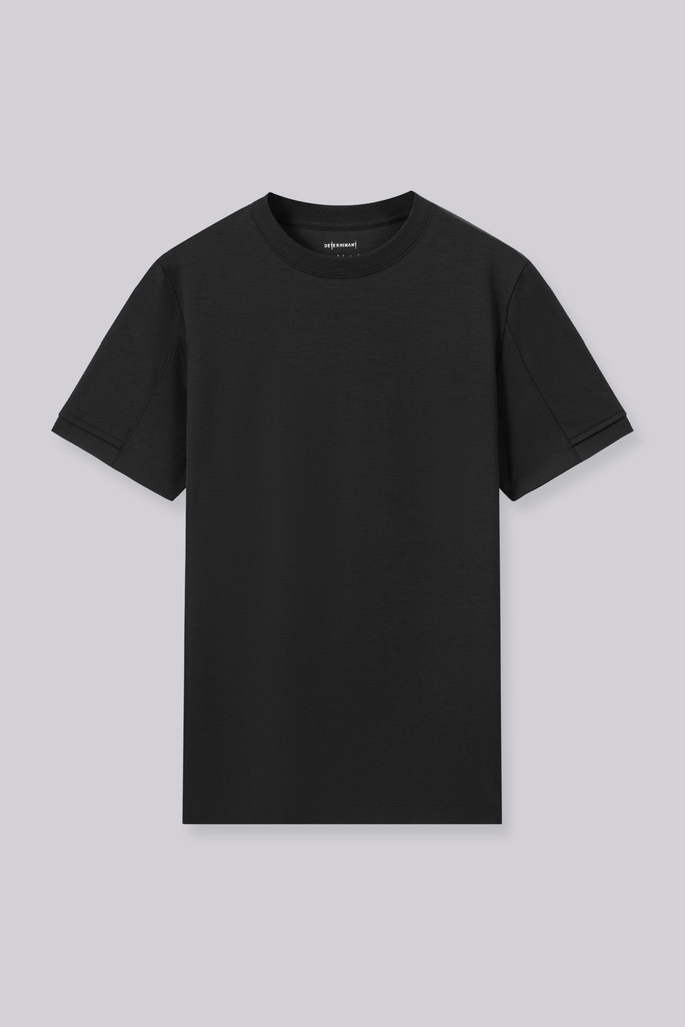 VISDRY™ Double-Knit Crew Neck T-shirt | Black BKFD01