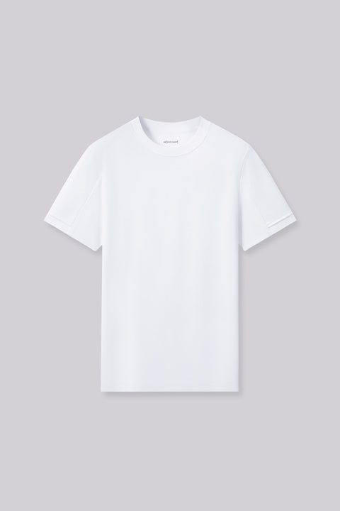 VISDRY™ Double-Knit Crew Neck T-shirt | White WH001Z