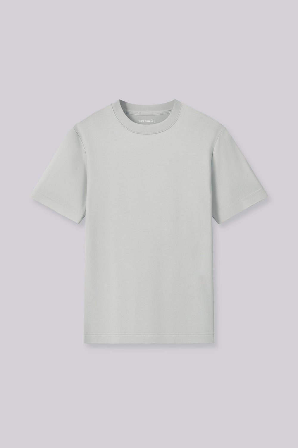 Cotton-Silk Crew Neck Slim Fit T-Shirt | Silver Grey PT1400
