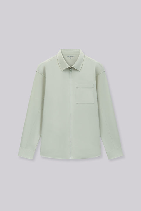UV-Protection Lightweight Shirt Jacket | Beige Grey 22041N