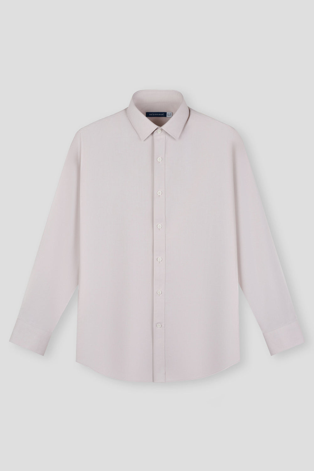 Wrinkle-Free Pinpoint Oxford Dress Shirt | Light Khaki 9048NZ