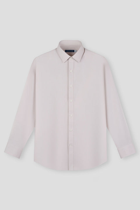 Wrinkle-Free Pinpoint Oxford Dress Shirt | Light Khaki 9048NZ