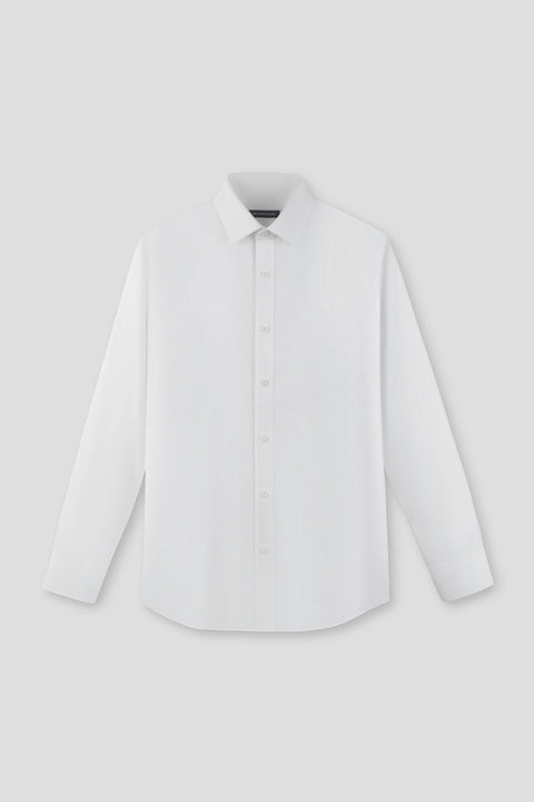 Wrinkle-Free Classic Herringbone Dress Shirt | White WH001Z