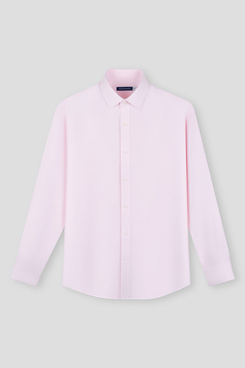 Wrinkle-Free Dobby Twill Dress Shirt | Pink Semi Plain 12299N