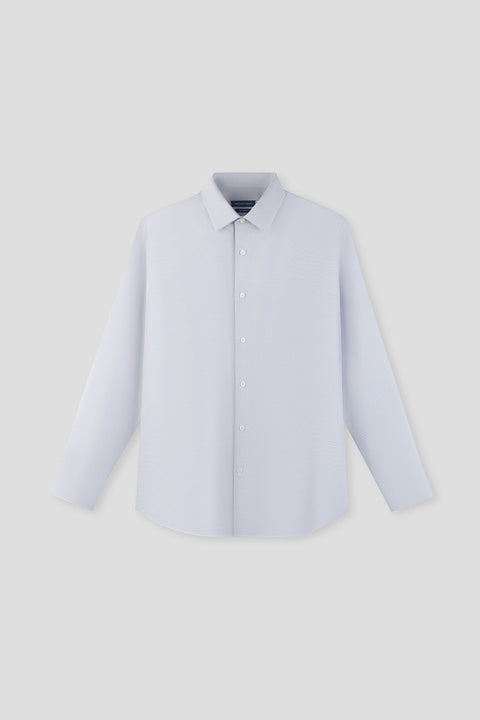 VISDRY™ Basketweave Dress Shirt | Light Grey 32008N