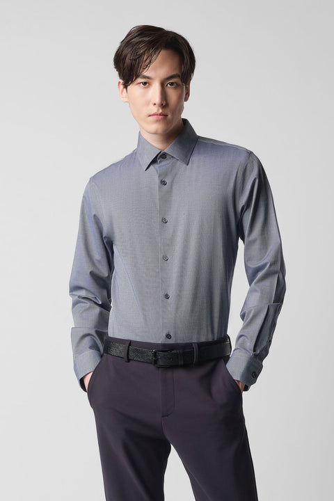 CottonSTRETCH Royal Oxford Dress Shirt | Navy 29362N