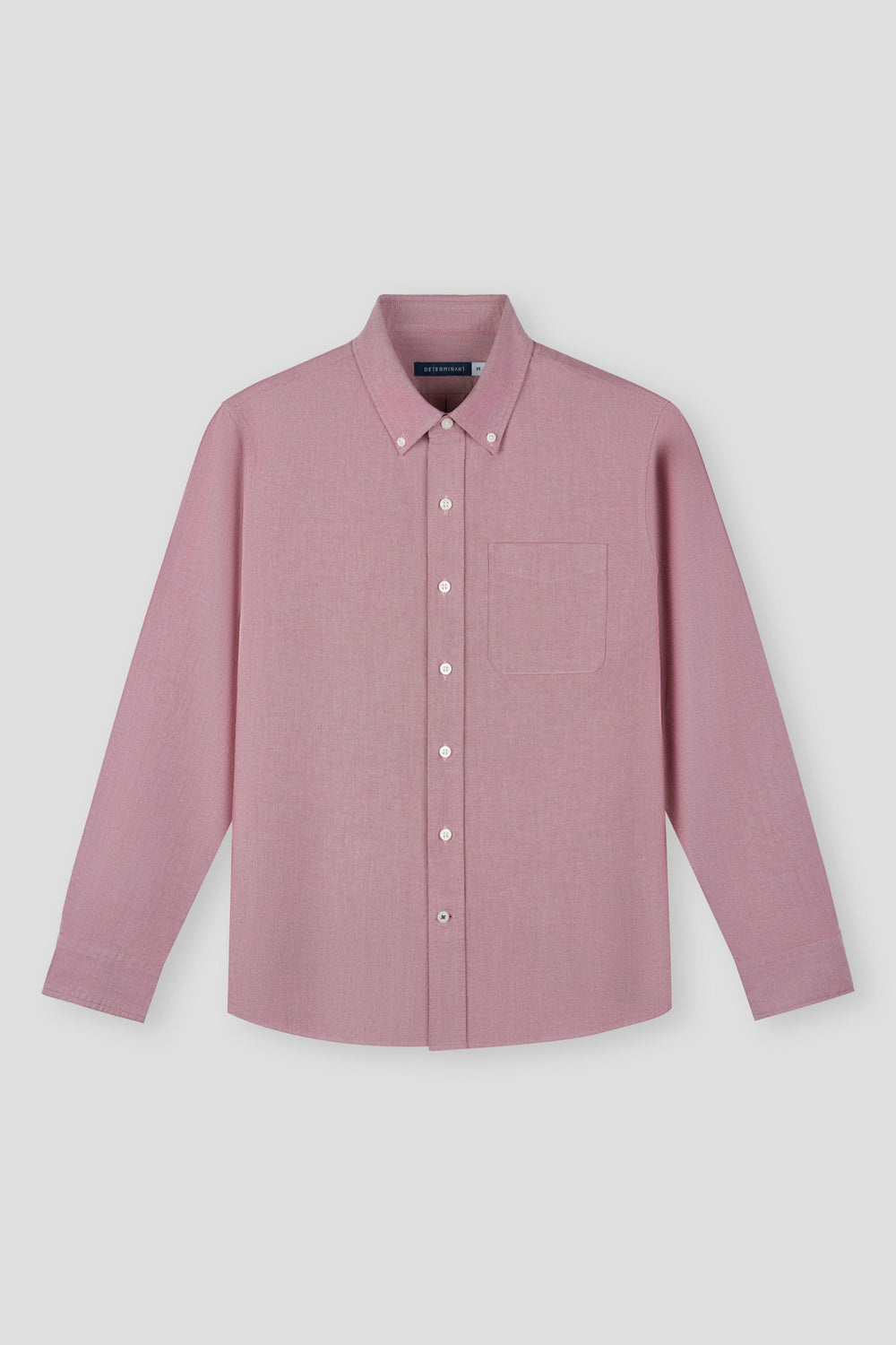 Soft Oxford Button-Down Casual Shirt | Burgundy 13028N