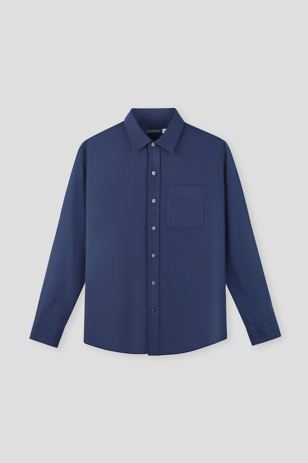 Soft Twill Point Collar Casual Shirt | Navy 6583NZ