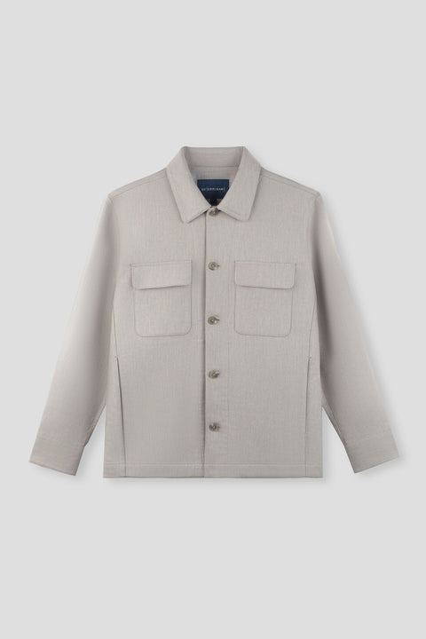 Double Chest Pocket Utility Jacket | Khaki 4161NZ