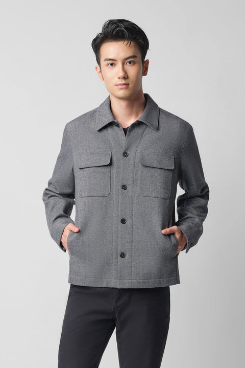 Double Chest Pocket Utility Jacket | Slate Grey 4162NZ