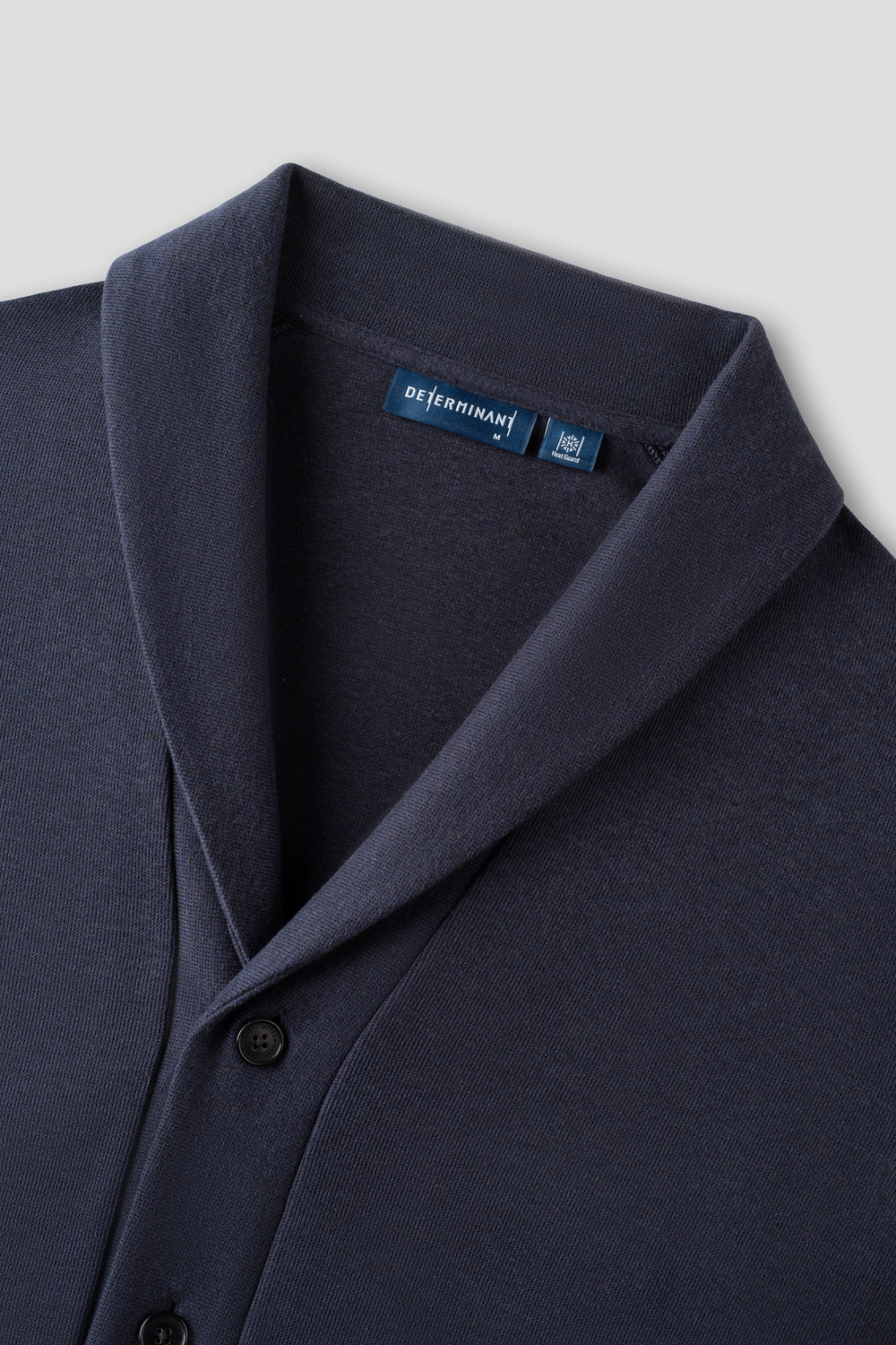 Merino-Blend French Rib Shawl Collar Cardigan | Navy EB1244