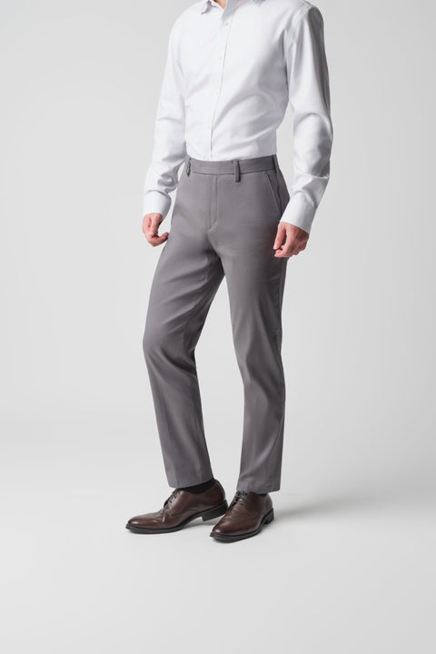 CottonSTRETCH Tailored Pants | Smoke Grey 3597NZ