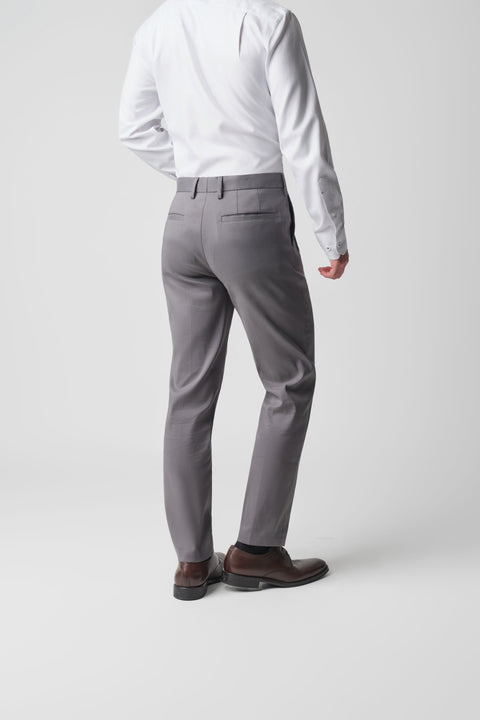 CottonSTRETCH Tailored Pants | Smoke Grey 3597NZ
