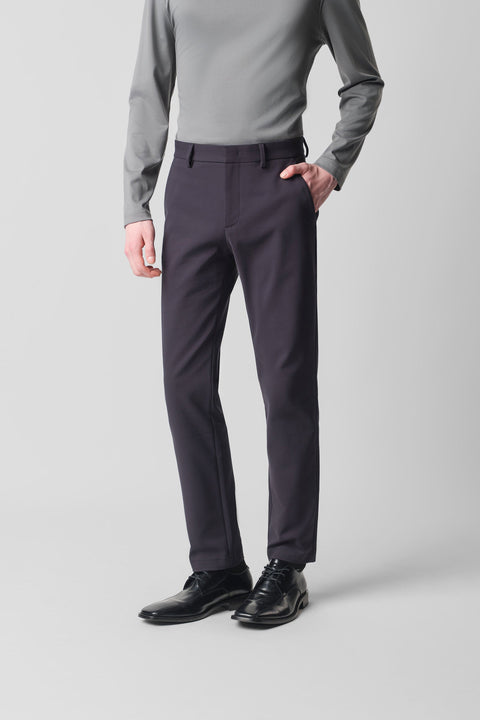 CottonSTRETCH Smart Pants | Black BKFD01