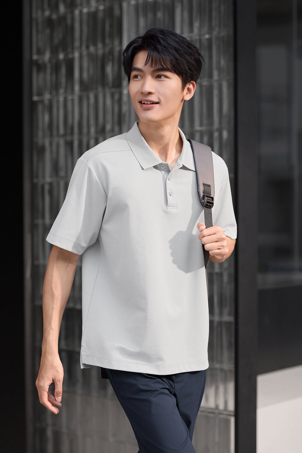 PrismCool Pique Polo | Grey GYE128
