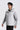 Water-Repellent Hybrid Lightweight Down Jacket | Light Grey LG0000 On Model