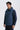 Water-Repellent Hybrid Lightweight Down Jacket | Navy NY0000 On Model