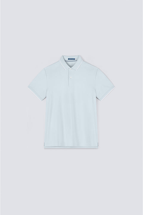 VISDRY™ Pique Tipped Polo | Light Blue BLE237