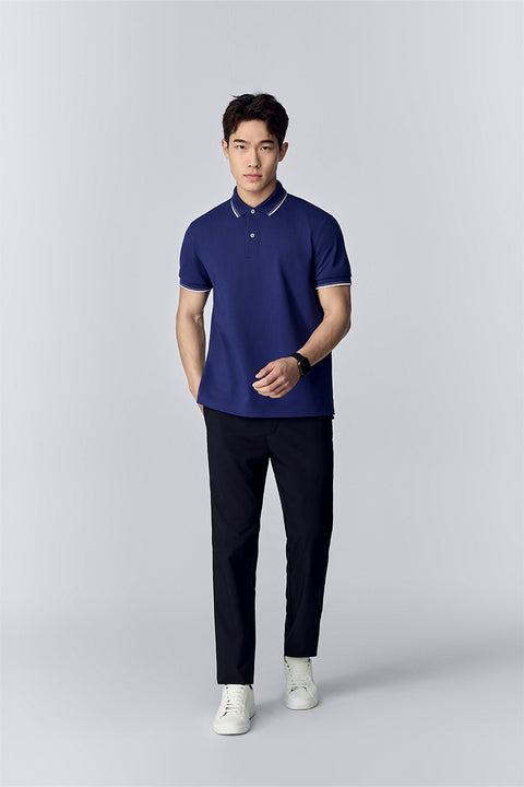 VISDRY™ Pique Tipped Polo | Patriot Blue PT3925