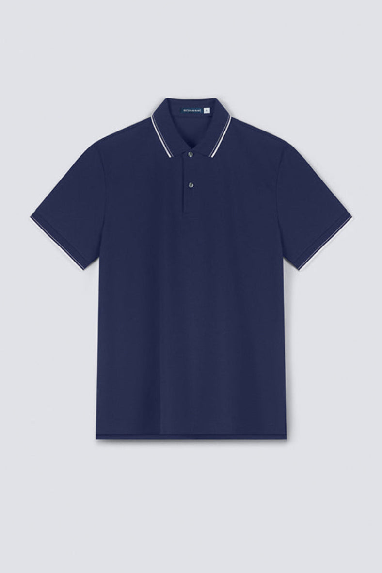 VISDRY™ Pique Tipped Polo | Patriot Blue PT3925