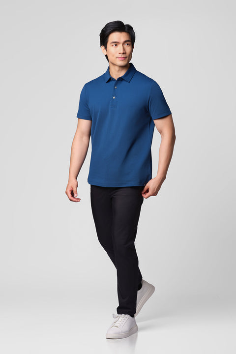 “Frozen in Tones” Waterless Dye Polo | Fjord Blue MB2607