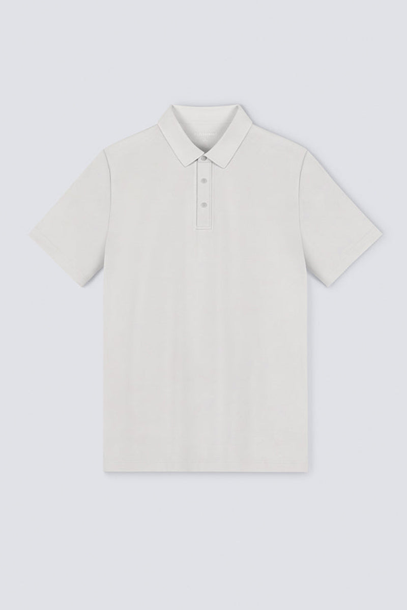 Softex Snap-Front Polo | Light Grey GYFL01