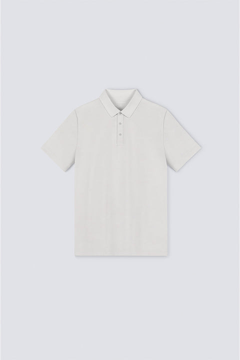Softex Snap-Front Polo | Light Grey GYFL01