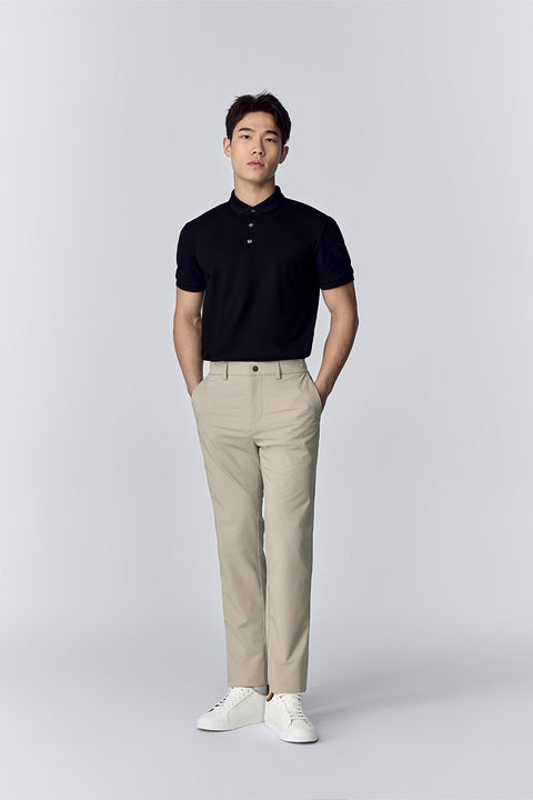 VISDRY™ 3-Button Pique Polo | Black BKFD01