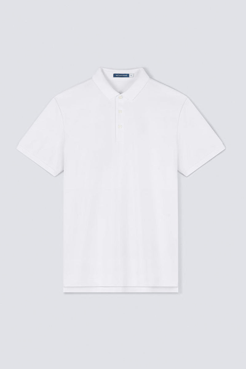 VISDRY™ 3-Button Pique Polo | White WH001Z
