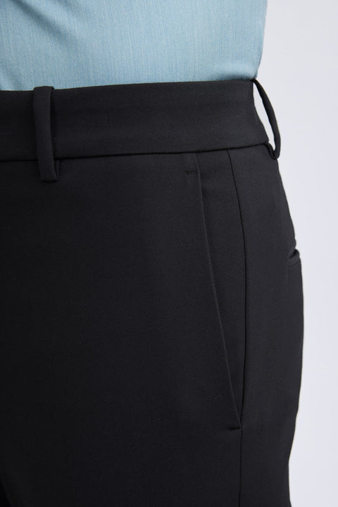 CottonSTRETCH Smart Pants | Black BKFD01