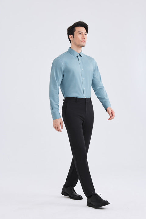 CottonSTRETCH Smart Pants | Black BKFD01