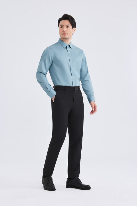 CottonSTRETCH Smart Pants | Black BKFD01