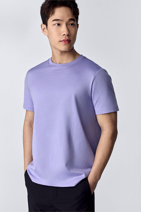 Regal Crew Neck T-Shirt | Lavender Purple PT3931