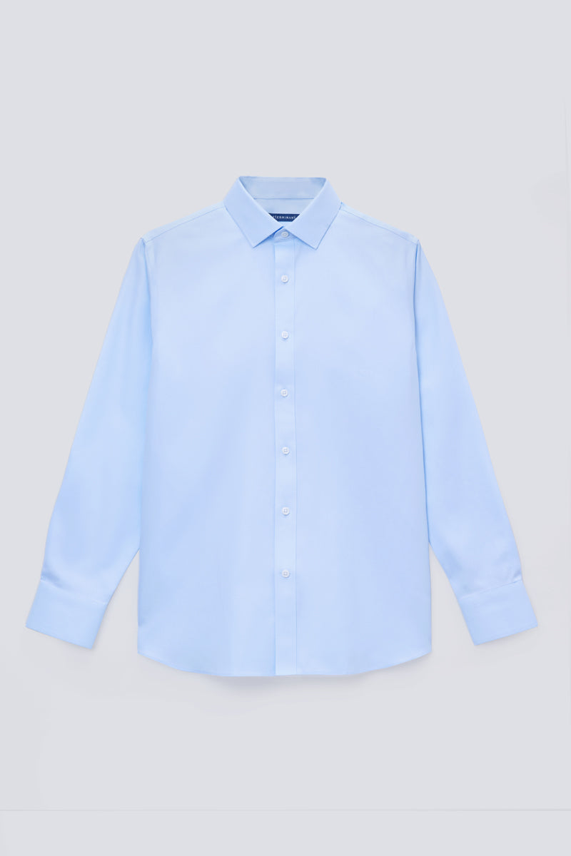 VISDRY™ Dobby Dress Shirt | Light Blue 2408NZ