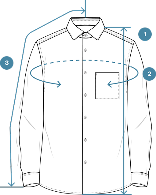 How to Measure Soft Twill Point Collar Casual Shirt