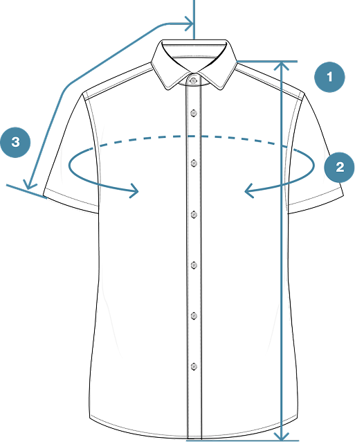 How to Measure Cotton-Linen-Lyocell Short Sleeve Casual Shirt
