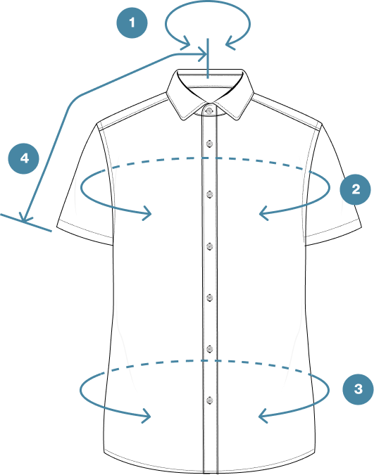 How to Measure Wrinkle-Free Pinpoint Oxford Short Sleeve Dress Shirt