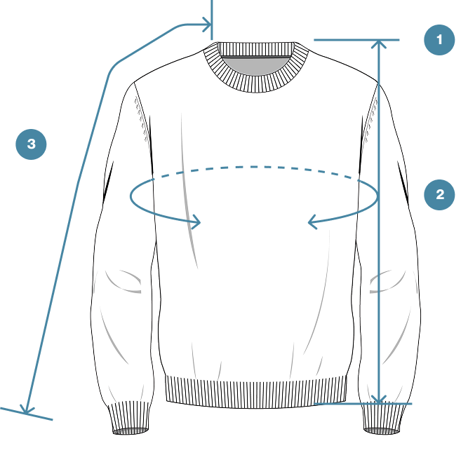 How to Measure HeatGuard Twill Jacquard Patch Pocket Sweatshirt